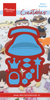 LR0476 Wykrojnik Marianne Design -Kim's Buddies zestaw dziewczynka