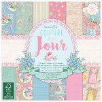 DCPAP040 Zestaw papierów  Dovecraft Couture du Jour 15cm x 15 cm