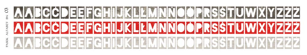 Pasek alfabet 03-Pasek z obrazkami do samodzielnego wycięcia