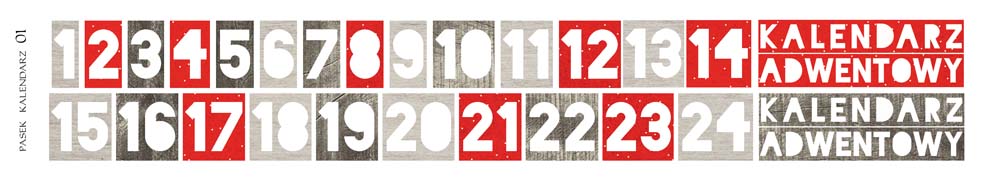 Pasek kalendarz 01-Pasek z obrazkami do samodzielnego wycięcia