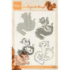 TC0856 Stemple akrylowe -Tiny's wiewiórka