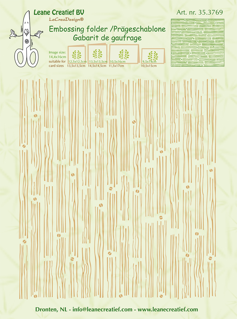 35.3769 Folder do embossingu Leane Creatief Background- wood