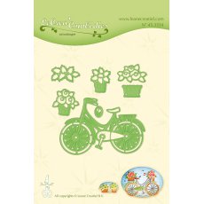 45.3554 Wykrojniki Leane Creatief - rower z koszykiem