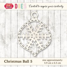 CW028 Wykrojnik/Die-Christmas Ball 5-bombka 5 Craft&You Design