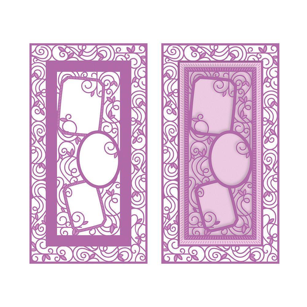 1637E Wykrojniki Dimensions-Family Three Shadowbox Insert Die Set