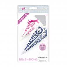 1651E Wykrojniki Dimensions - Triangle Aspect Box Die Set -pudełko