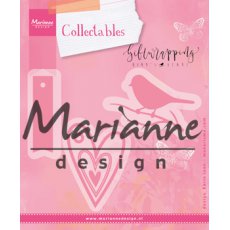 COL1443 Marianne Design Collectable -ptaszek,serce,tag