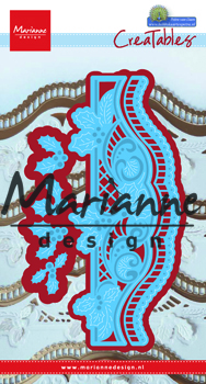 LR0488 Wykrojnik Marianne Design -Petra's christmas border