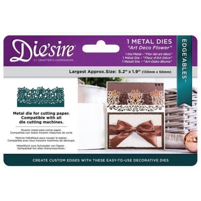 DS-EDG-AFLOW Wykrojniki Die'sire Edge'ables -Art Deco Flower