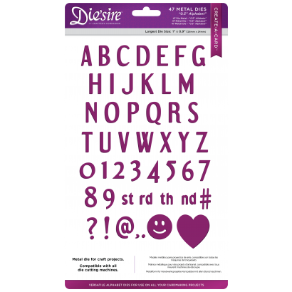 DS-CAD-ALPH- Wykrojnik alfabet 47szt