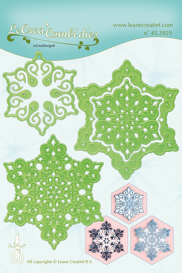 45.3929 Wykrojnik Leane Creatief - ornamenty śnieżynki