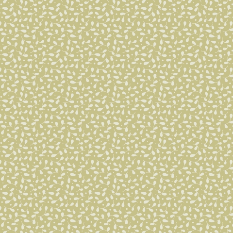 480821 Tkanina bawełniana Tilda 50x55 cm-Leaves Olive