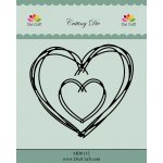 MD0132 Wykrojniki  Dixi Craft -ramki serca 2 szt