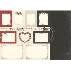 PD6811 Papier dwustronny 30,5x30,5cm-To my Valentine-Memory notes