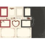 PD6811 Papier dwustronny 30,5x30,5cm-To my Valentine-Memory notes