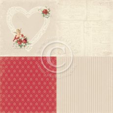PD6901 Papier jednostronny- To my Valentine - 6x6- In My Heart