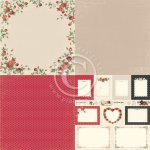 PD6905 Papier jednostronny- To my Valentine - 6x6-Roses of Love