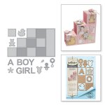 S6-134 Wykrojniki Spellbinders - Baby Step Block Card