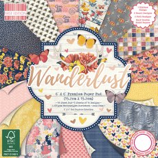 FEPAD166 Zestaw papierów 15x15 cm - First Edition-Wanderlust