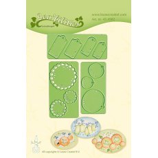 45.4582 Wykrojniki Leane Creatief -małe etykietki