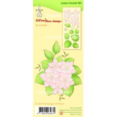 55.4674 Stemple akrylowe -hortensja 3D