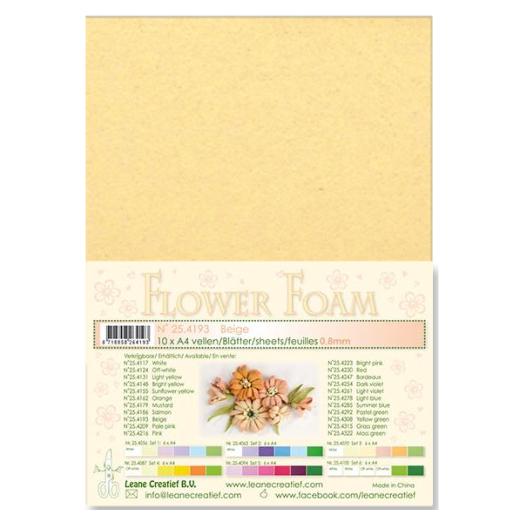 25.4193 Pianka do wykonywania kwiatków -Beige-beżowy-arkusz A4