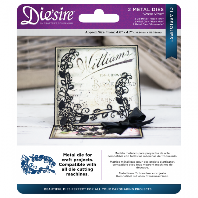 DS-C-RVINE Wykrojniki Die'sire Classiques- Rose Vine