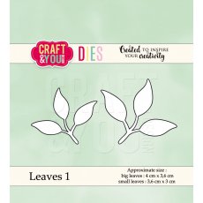 CW038 Wykrojnik /Die-Leaves 1-listki 1 -Craft&You Design