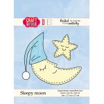 CW049 Wykrojnik /Die-Sleepy moon -księżyc -Craft&You Design
