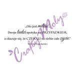 178 Stempel -NAPIS - OTO JEST MIŁOŚĆ...