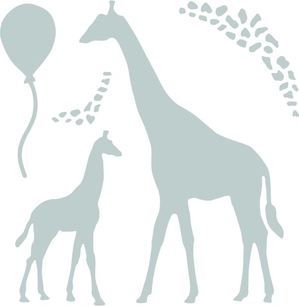 662513 Wykrojnik Sizzix Thinlits-Giraffes-żyrafy
