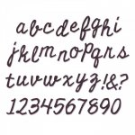 662709 Wykrojnik Bigz XL Die - Sizzix Alphabet Die - Cutout Script-alfabet