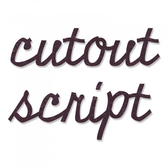 662709 Wykrojnik Bigz XL Die - Sizzix Alphabet Die - Cutout Script-alfabet
