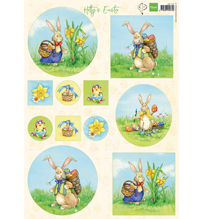 HK1702 Arkusz A4 - Marianne Design - Hetty's Easter-Wielkanoc