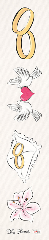 Pasek - Lily Flower - Extra - 03 - Laserowe LOVE