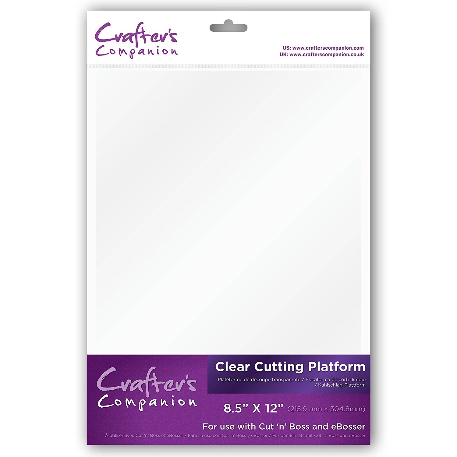 CC-PL-CLEAR Płytka przeźroczysta do maszynki cut'n'boss craftwell -zamiennik