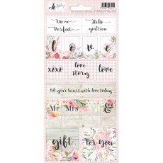 P13-255 Arkusz naklejek Love in Bloom 02, 10,5 x 23cm