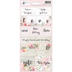 P13-255 Arkusz naklejek Love in Bloom 02, 10,5 x 23cm