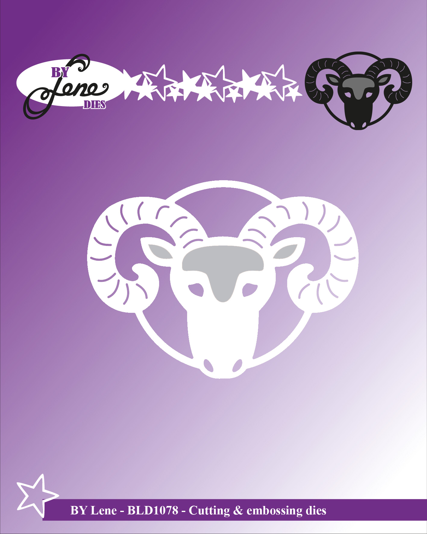 BLD1078 Wykrojnik znak zodiaku baran