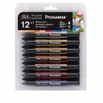 PROM12-004 Zestaw promarkerów - Winsor&Newton - Manga Set 1 - 12szt+blender