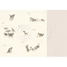 PD12005 Papier dwustronny 30,5x30,5cm-Leaving pawprints ? Our Furry Friends