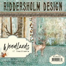 WL281221 Zestaw papierów 15x15cm Riddersolm Design-Woodlands