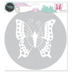 81003 Szablon/maska okrągły Motyl D: 28 cm Aladine