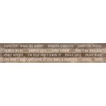 Terra Incognita-Pasek papieru z napisami ENG 5,5x30cm UHK Gallery