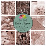 ETL002 Zestaw papierów Dixi Craft- toppers 9x9cmL