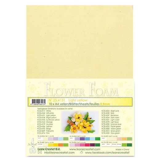  25.4131 Pianka do wykonywania kwiatków - light yellow-jasny żółty -arkusz A4