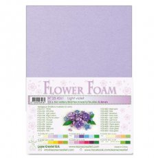 25.4261 Pianka do wykonywania kwiatków -light violet-jasny fiolet-arkusz A4