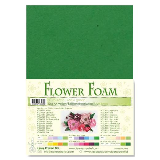  25.4322 Pianka do wykonywania kwiatków -moss green- ciemna zieleń-arkusz A4