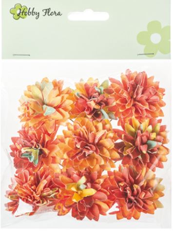  260269-994-4 Papierowe kwiatki 4cm - 9 szt- mix#4