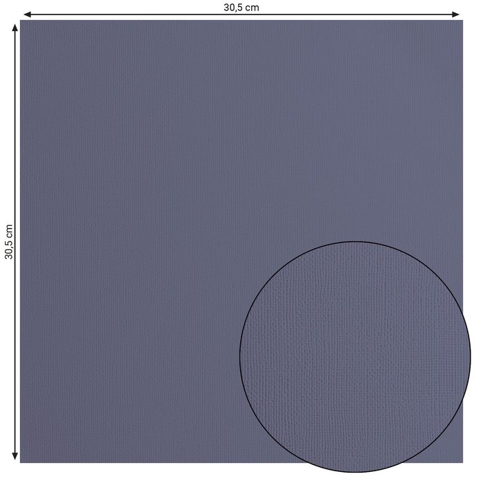  2928-053 Papier jednokolorowy dwustronny FLORENCE 30,5x30,5 cm -GRAPHITE